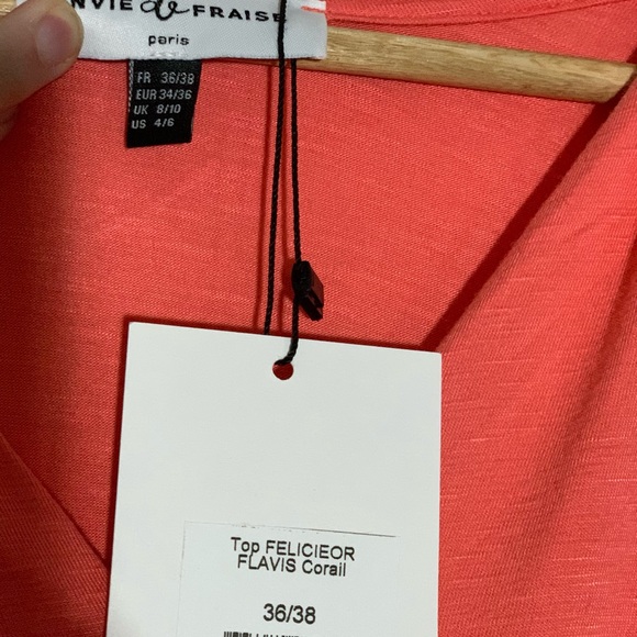 NWT Envie & Fraise Pink Gold-Belted Short-Sleeve Dress - Picture 3 of 4